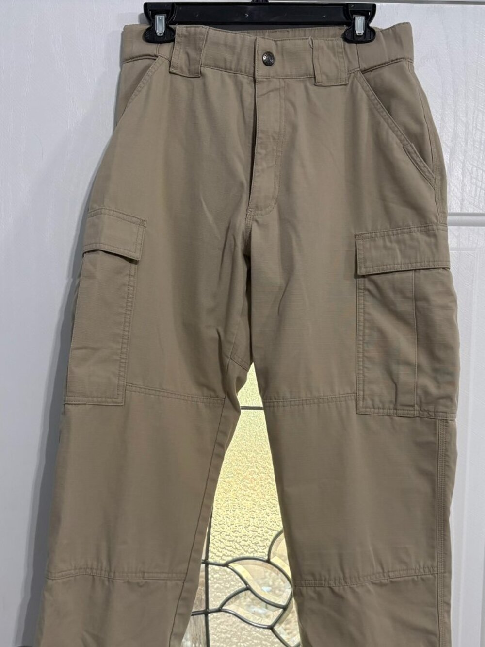 5.11 Tactical Men's Beige Cotton Cargo Tactical Pants, Size M Regular
